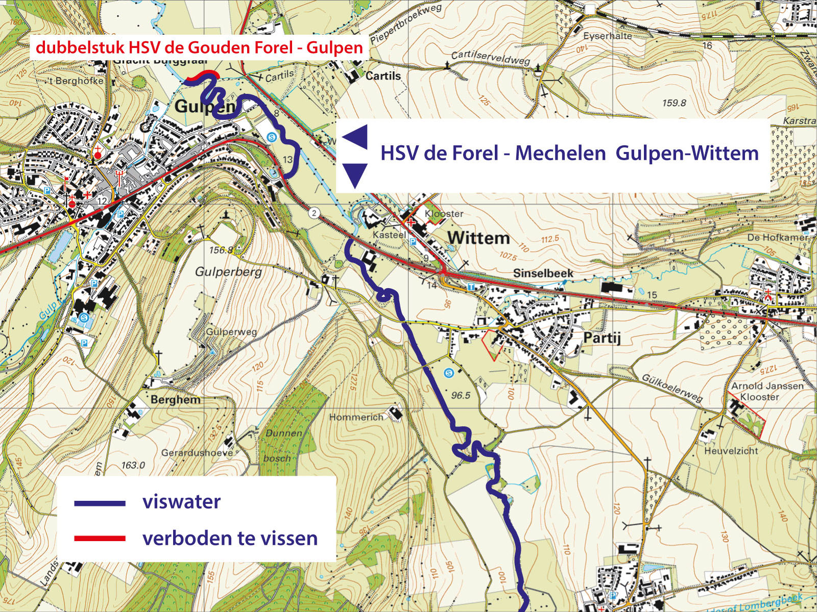 viswater bij Gulpen en Mechelen